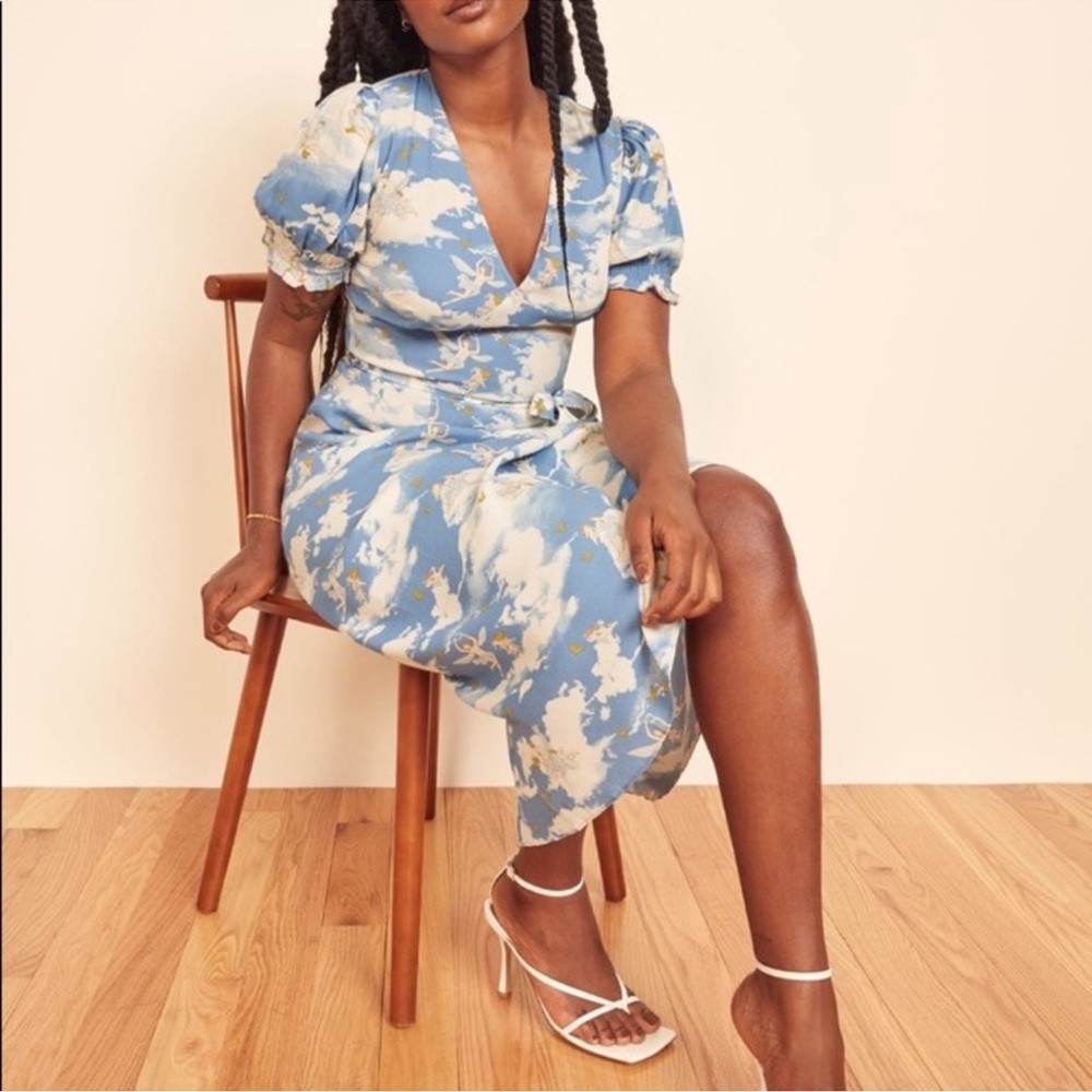 Reformation Bea Dress Cielo size 4